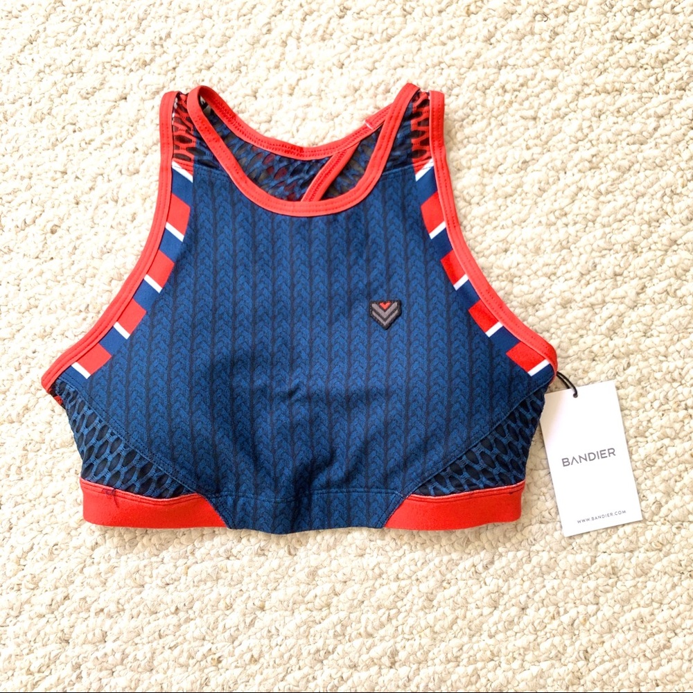 NWT Bandier Sports Bra w/ Mesh Detailing - Picture 1 of 7